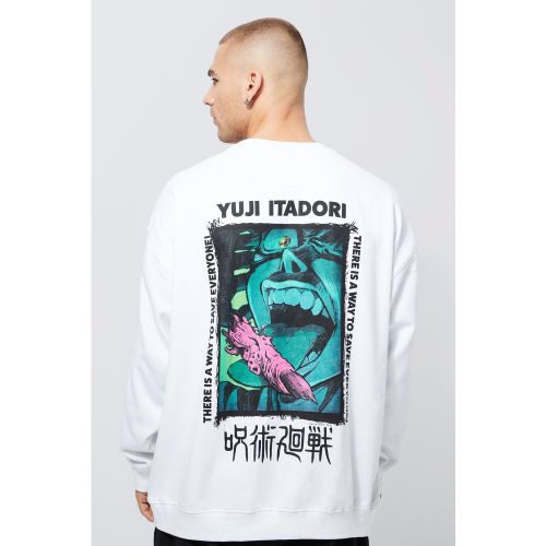 Sweat oversize à imprimé Jujutsu Kaisen - S - Boohooman - Modalova