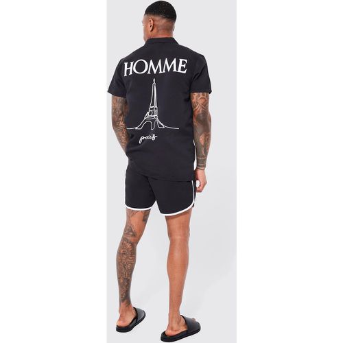 Ensemble avec chemise et short de bain - XS - Boohooman - Modalova