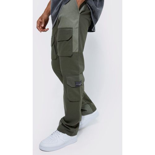 Pantalon cargo color block - 32 - Boohooman - Modalova