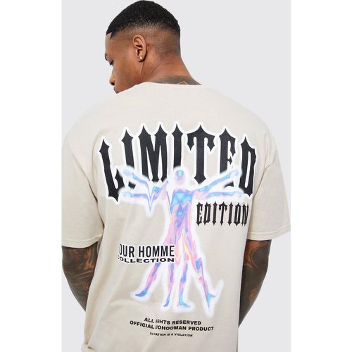 T-shirt oversize imprimé - Limited Edition - L - Boohooman - Modalova