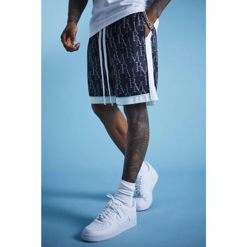 Lil Tjay Short de basket ample en mesh strassé - XXS - Boohooman - Modalova