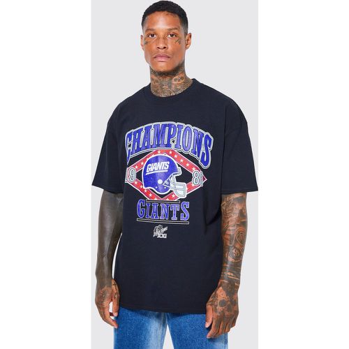 T-shirt oversize NFL imprimé New York Giants - Boohooman - Modalova
