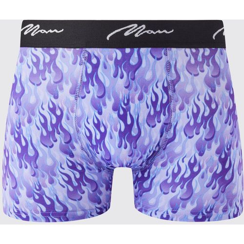 Boxer imprimé flammes - S - Boohooman - Modalova