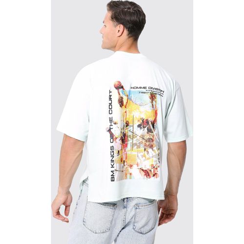 Tall - T-shirt de basket oversize imprimé - Boohooman - Modalova