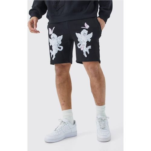 Short oversize imprimé cupidon - L - Boohooman - Modalova