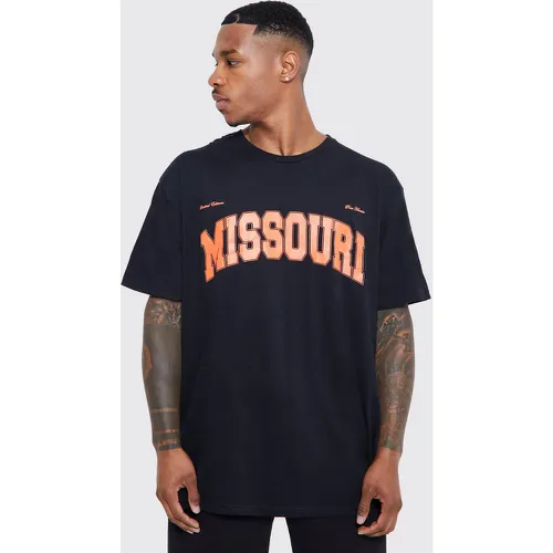 T-shirt oversize à slogan Missouri - Boohooman - Modalova