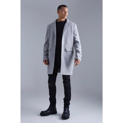 Tall - Manteau droit bouclé - S - Boohooman - Modalova