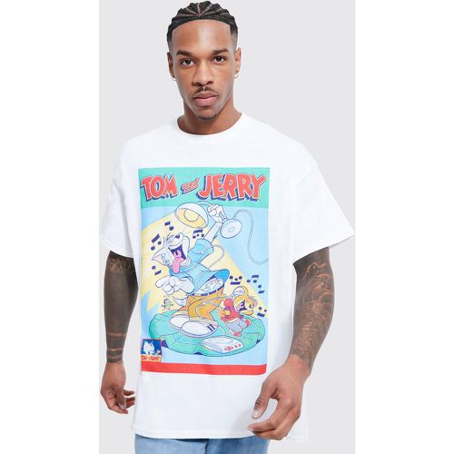 T-shirt oversize à imprimé Tom & Jerry - Boohooman - Modalova