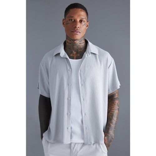 Chemise texturée à manches courtes - S - Boohooman - Modalova