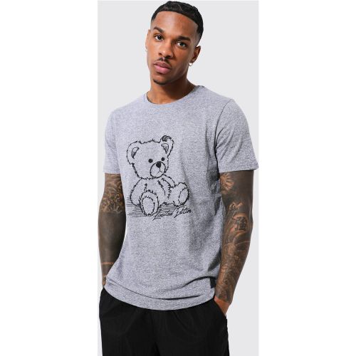 T-shirt à imprimé ourson - M - Boohooman - Modalova
