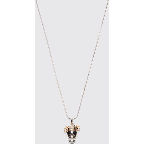 Collier à pendentif crâne - ONE SIZE - Boohooman - Modalova