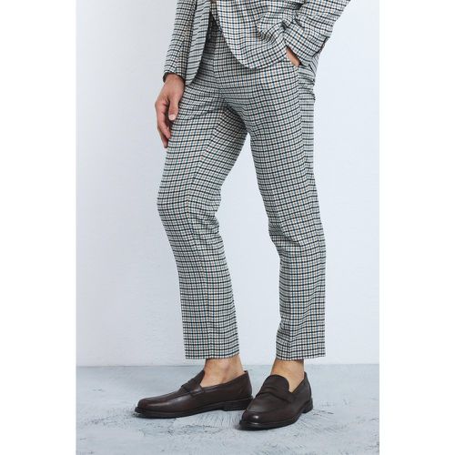 Pantalon de costume court à carreaux - 28R - Boohooman - Modalova