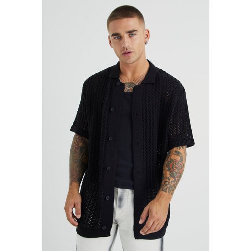 Chemise en maille à manches courtes homme - XS - Boohooman - Modalova