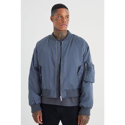 Bomber ample matelassé homme - M - Boohooman - Modalova