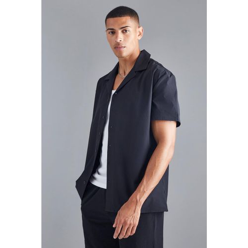 Chemise oversize technique à manches courtes - M - Boohooman - Modalova