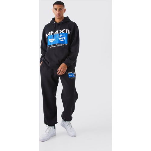 Survêtement avec sweat à capuche imprimé - XS - Boohooman - Modalova