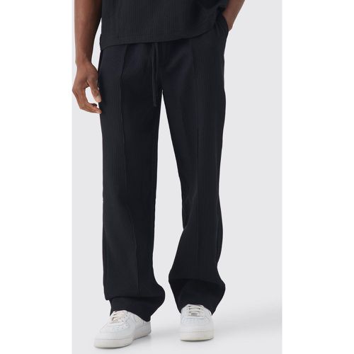 Pantalon ample plissé à taille élastiquée - XS - Boohooman - Modalova