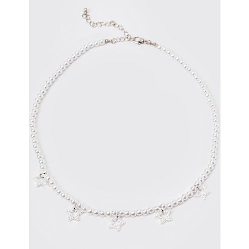 Collier étoile perlé - ONE SIZE - Boohooman - Modalova