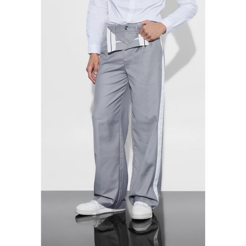 Pantalon large à taille retroussée - 28 - Boohooman - Modalova