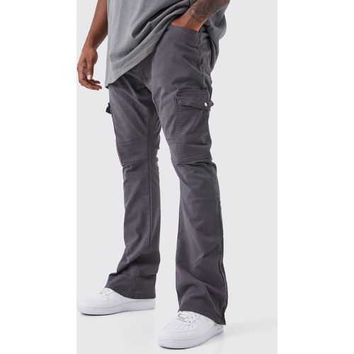 Grande taille - Pantalon cargo skinny zippé - Boohooman - Modalova