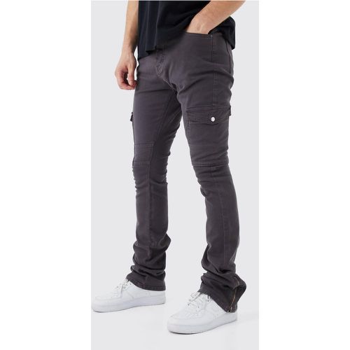 Tall - Pantalon cargo zippé - 34 - Boohooman - Modalova