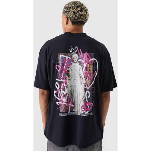 Tall - T-shirt oversize imprimé graffiti Renaissance - Boohooman - Modalova