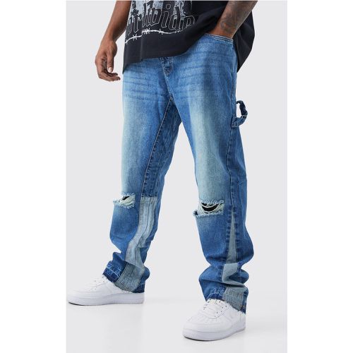 Grande taille - Jean charpentier droit - 42 - Boohooman - Modalova