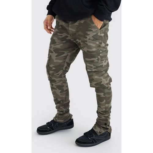 Pantalon cargo skinny à imprimé camouflage - 30 - Boohooman - Modalova