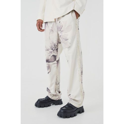 Pantalon large à bandes latérales - Boohooman - Modalova