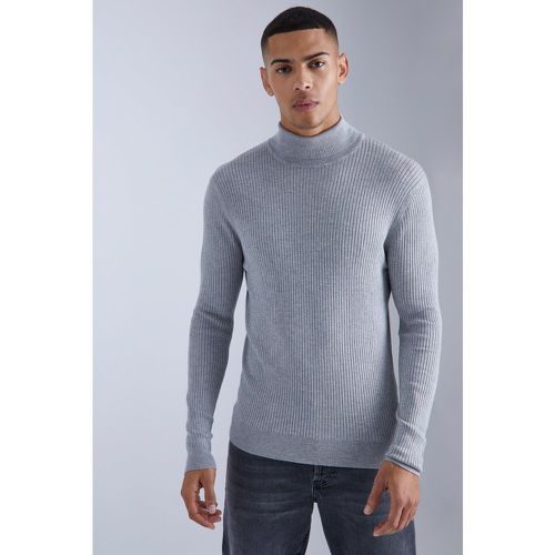 Pull ajusté à col roulé - S - Boohooman - Modalova