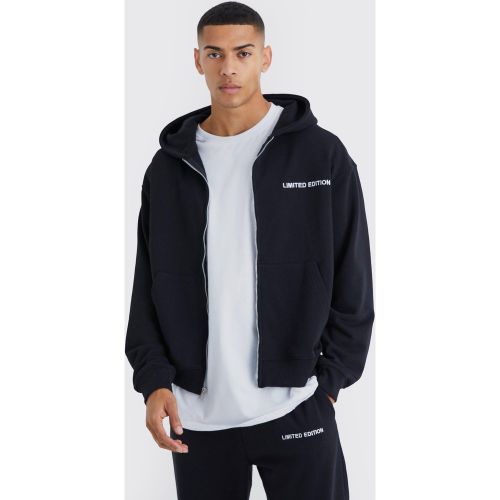 Sweat à capuche oversize zippé homme - L - Boohooman - Modalova