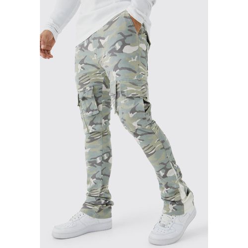 Pantalon cargo skinny à imprimé camouflage - 30 - Boohooman - Modalova