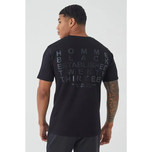T-shirt épais imprimé - Boohooman - Modalova