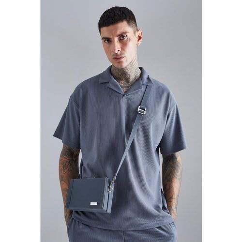 Polo oversize côtelé - XS - Boohooman - Modalova