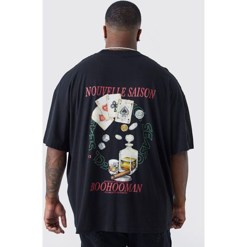Grande taille - T-shirt oversize à slogan Saison - - XXXL - Boohooman - Modalova