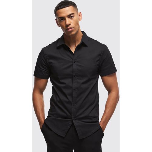 Chemise slim à manches courtes - L - Boohooman - Modalova