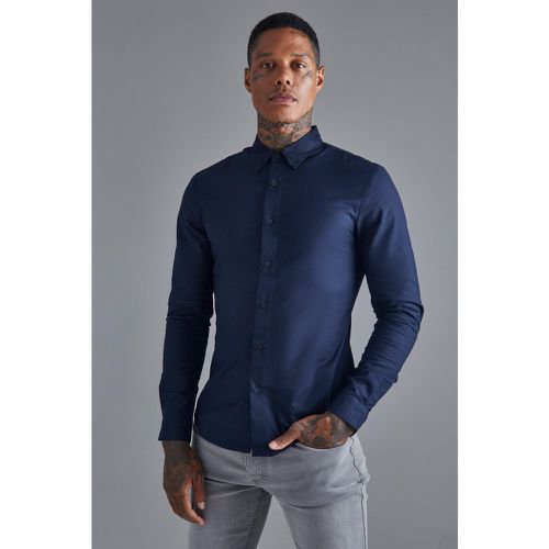 Chemise moulante à manches longues - S - Boohooman - Modalova