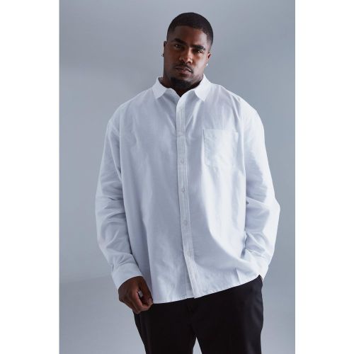 Grande taille - Chemise ample à manches longues - XXXXL - Boohooman - Modalova