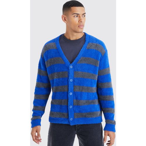 Cardigan oversize à rayures - M - Boohooman - Modalova