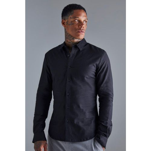 Chemise moulante à manches longues - S - Boohooman - Modalova