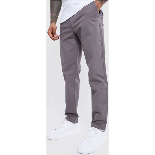 Pantalon chino slim texturé - 28 - Boohooman - Modalova