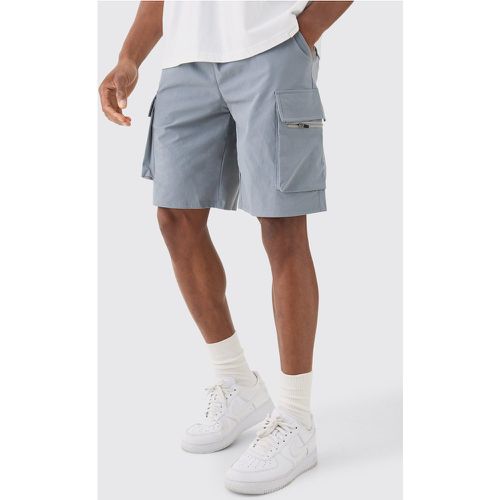 Short cargo ample léger à taille élastique - M - Boohooman - Modalova