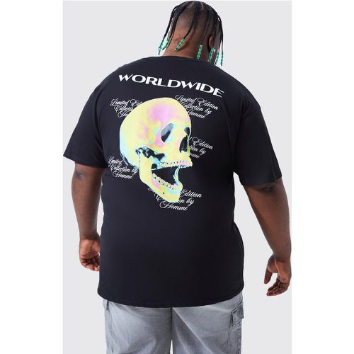 Grande taille - T-shirt imprimé crâne - Boohooman - Modalova