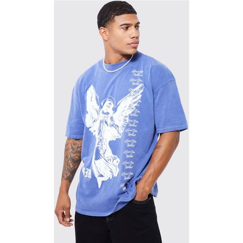 T-shirt oversize imprimé Renaissance - L - Boohooman - Modalova