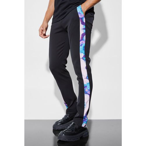 Pantalon skinny à bandes latérales - 28 - Boohooman - Modalova