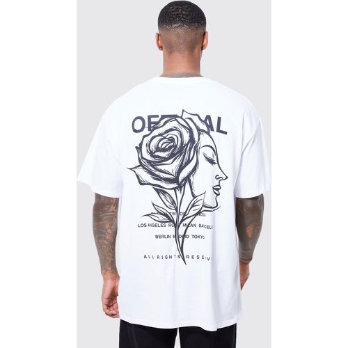 T-shirt oversize imprimé rose - Boohooman - Modalova