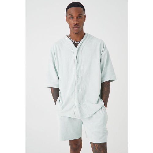 Ensemble oversize premium en tissu éponge avec short - M - Boohooman - Modalova