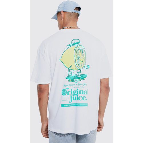 T-shirt oversize à col montant et slogan Cool Lemonade - Boohooman - Modalova