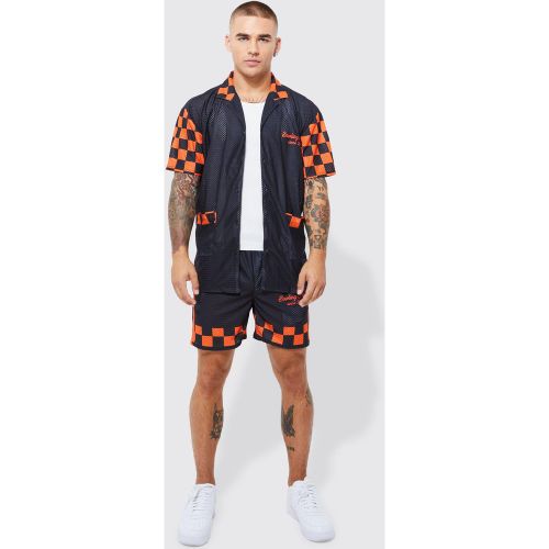 Chemise tie dye oversize à manches courtes - M - Boohooman - Modalova