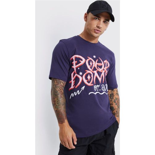 T-shirt oversize imprimé dessin - Boohooman - Modalova